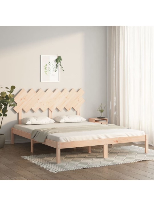 Rám postele 160 x 200 cm masivní dřevo