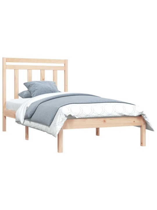 Rám postele masivní dřevo 90 x 190 cm Single