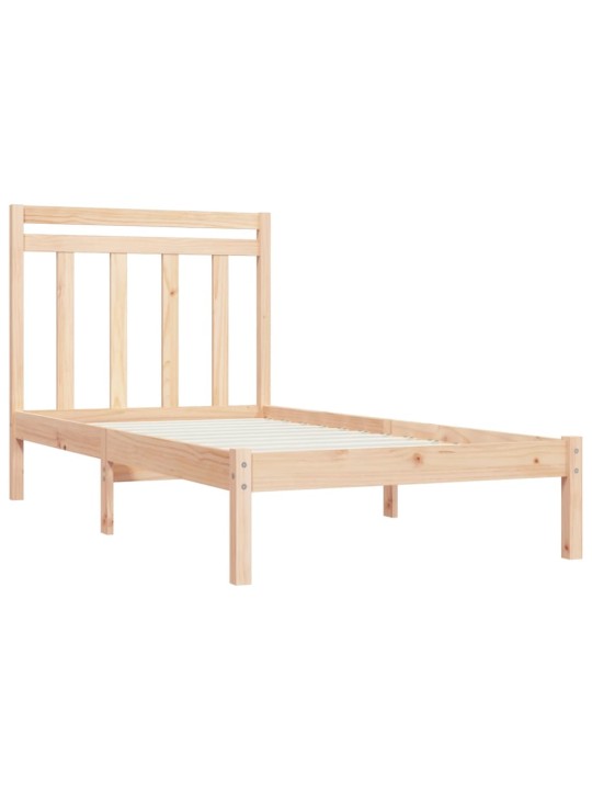 Rám postele masivní dřevo 90 x 190 cm Single