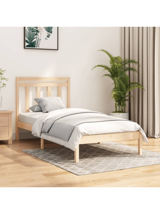 Rám postele masivní dřevo 100 x 200 cm