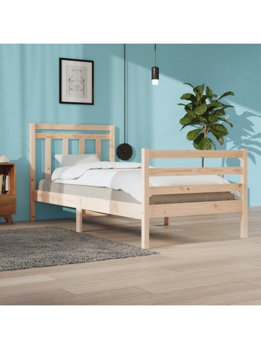 Rám postele masivní dřevo 90 x 200 cm