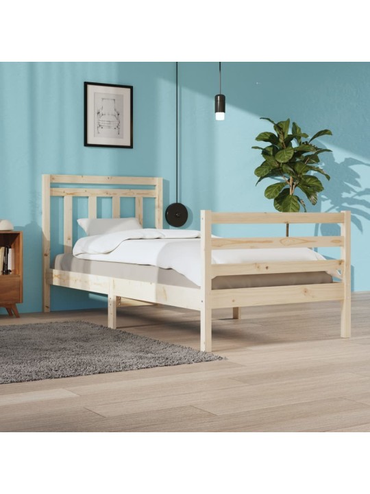 Rám postele masivní dřevo 100 x 200 cm