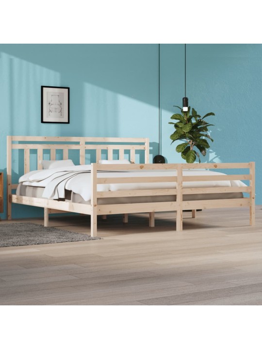 Rám postele masivní dřevo 200 x 200 cm
