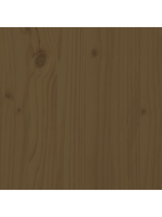Rám postele medově hnědý masivní dřevo 200 x 200 cm
