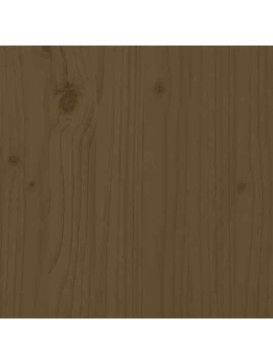 Rám postele medově hnědý masivní dřevo 200 x 200 cm