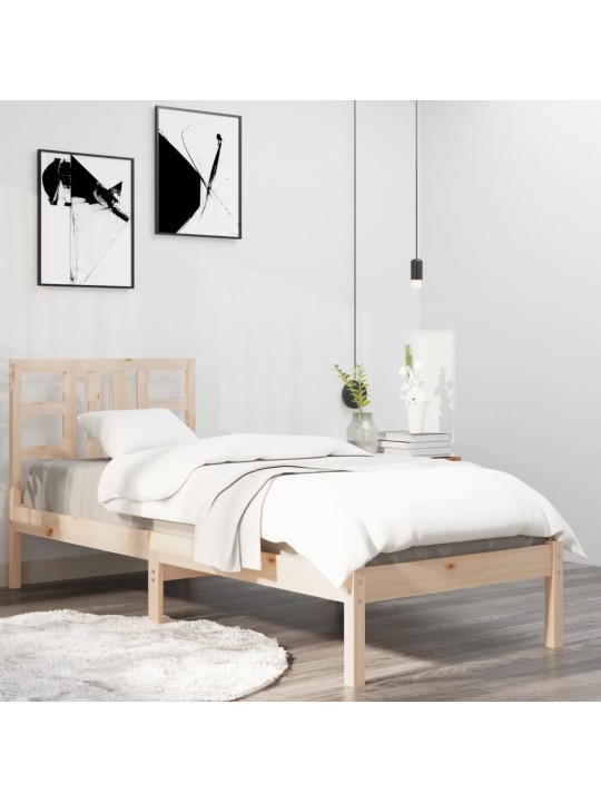 Rám postele masivní dřevo 75 x 190 cm Small Single