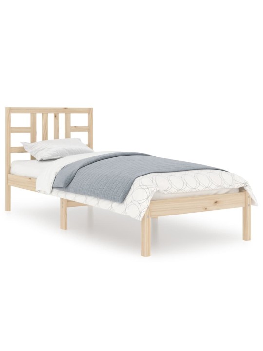 Rám postele masivní dřevo 90 x 190 cm Single