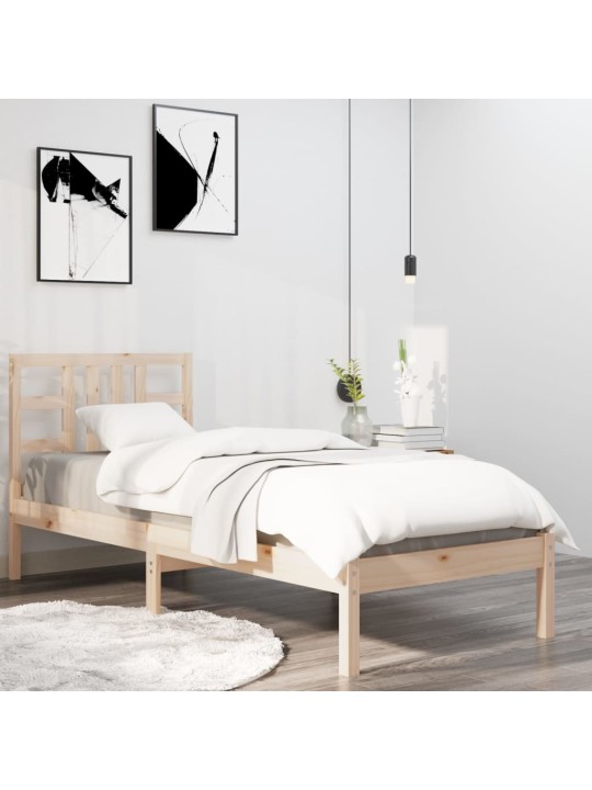 Rám postele masivní dřevo 90 x 190 cm Single