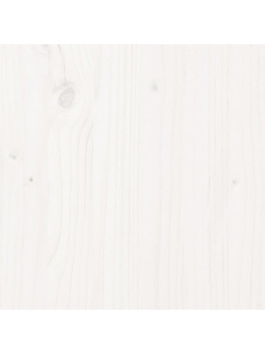 Rám postele bílý masivní dřevo 100 x 200 cm