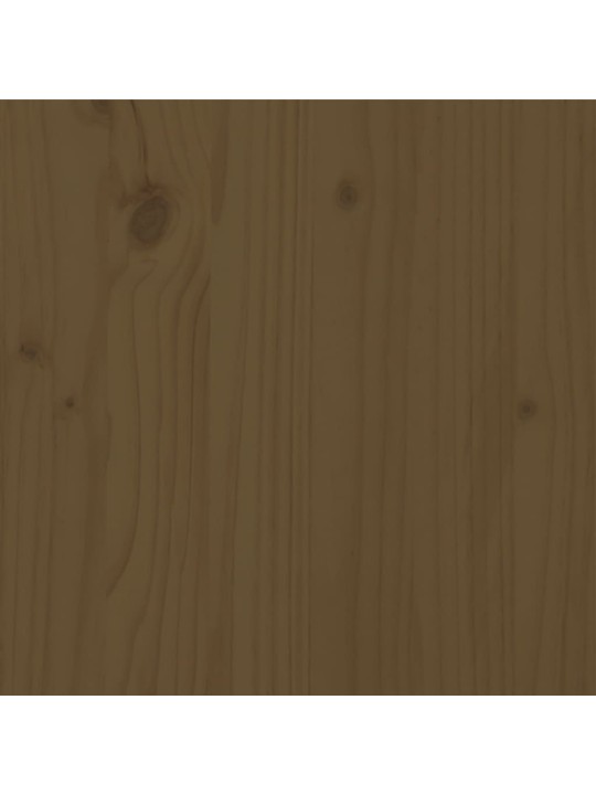 Rám postele medově hnědý masivní dřevo 100 x 200 cm