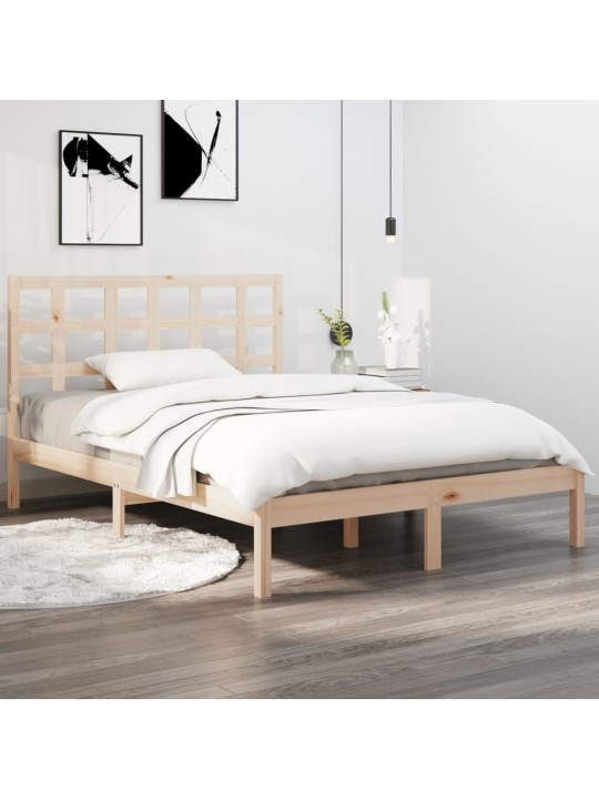 Rám postele masivní dřevo 180 x 200 cm Super King Size