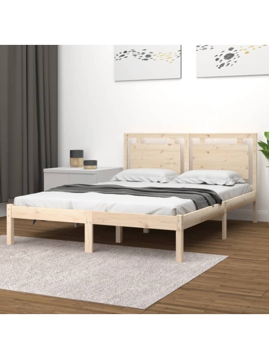 Rám postele masivní dřevo 200 x 200 cm
