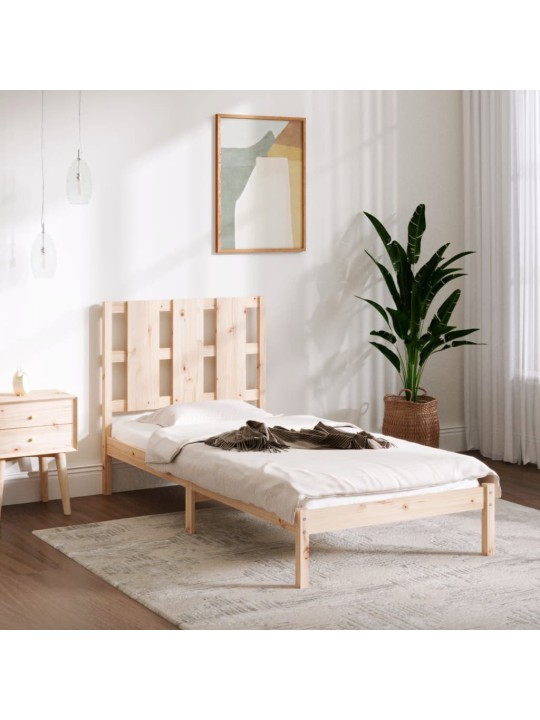 Rám postele masivní dřevo 90 x 190 cm Single