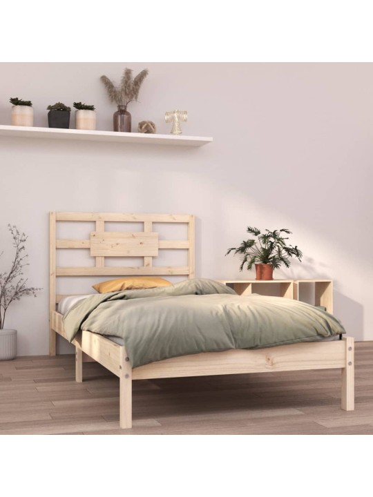 Rám postele masivní dřevo 90 x 190 cm Single
