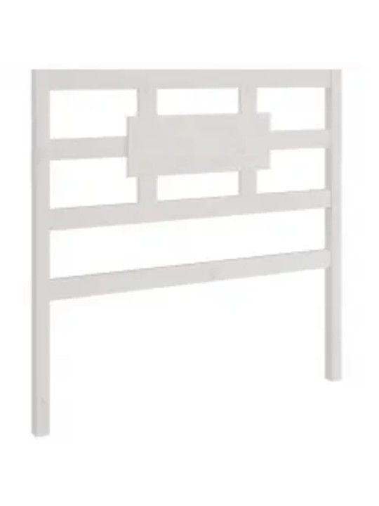 Rám postele bílý masivní dřevo 90 x 190 cm jednolůžko