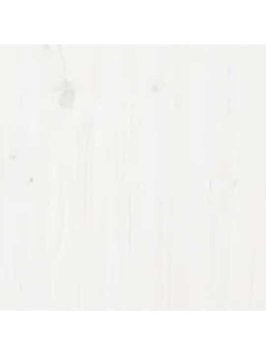 Rám postele bílý masivní dřevo 90 x 200 cm