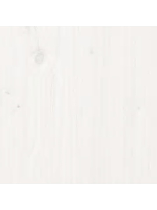 Rám postele bílý masivní dřevo 100 x 200 cm