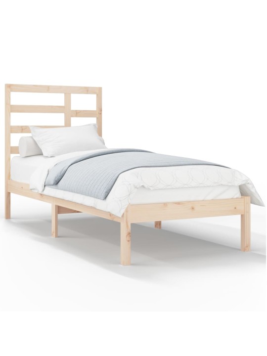 Rám postele masivní dřevo 90 x 190 cm Single
