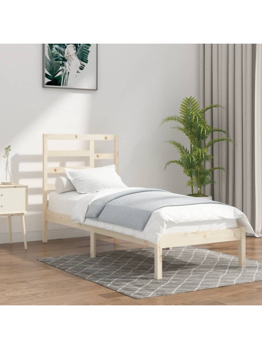Rám postele masivní dřevo 90 x 200 cm