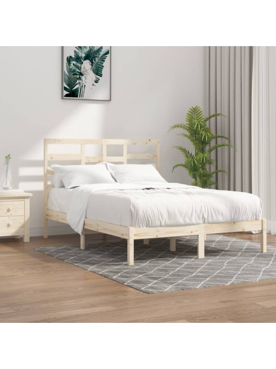 Rám postele bez matrace masivní dřevo 120 x 200 cm