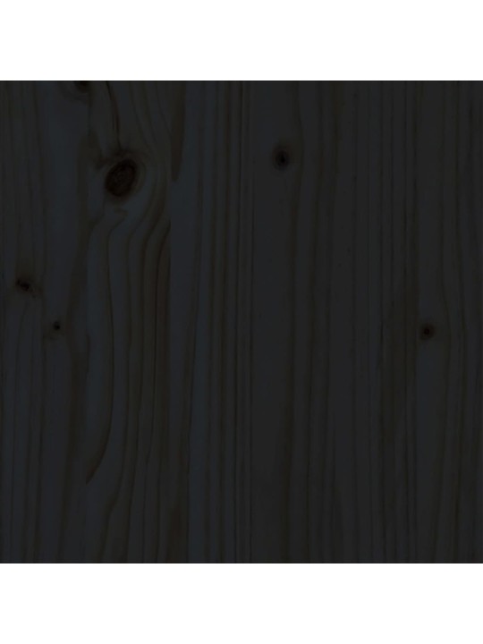 Rám postele černý masivní dřevo 200 x 200 cm
