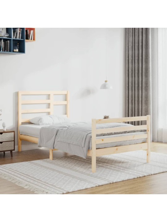 Rám postele masivní dřevo 90 x 200 cm