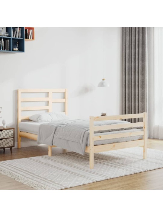Rám postele masivní dřevo 100 x 200 cm