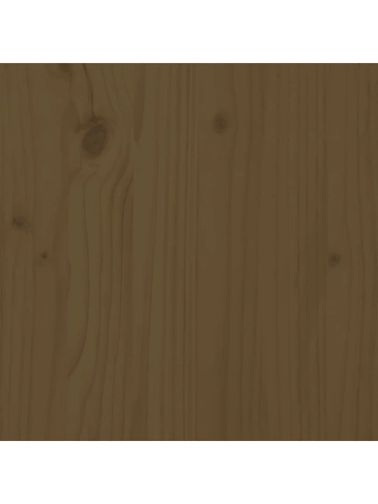 Rám postele medově hnědý masivní dřevo 200 x 200 cm