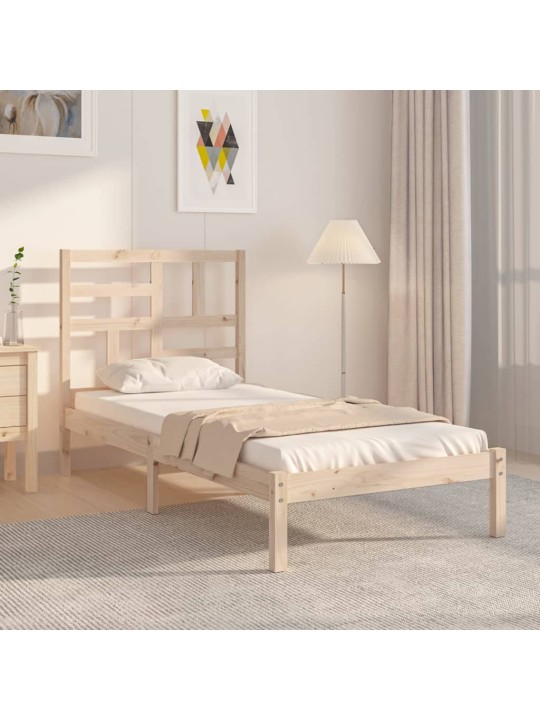 Rám postele masivní dřevo 90 x 190 cm Single