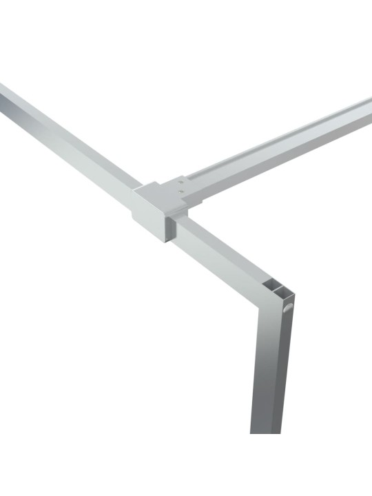 Sprchová zástěna walk-in stříbrná 80 x 195 cm čiré ESG sklo