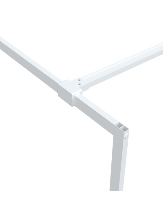 Sprchová zástěna walk-in bílá 80 x 195 cm čiré ESG sklo