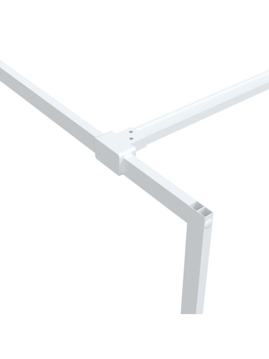 Sprchová zástěna walk-in bílá 90 x 195 cm čiré ESG sklo