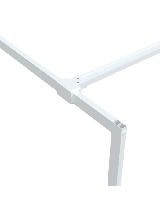 Sprchová zástěna walk-in bílá 115 x 195 cm čiré ESG sklo
