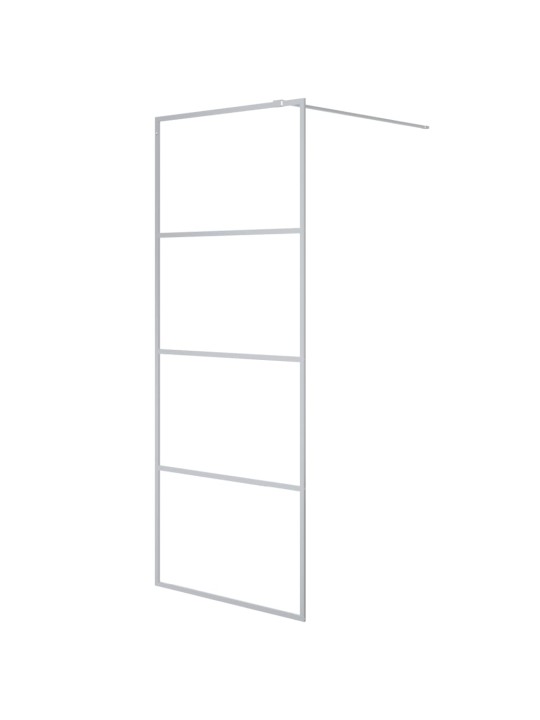 Sprchová zástěna walk-in stříbrná 80 x 195 cm čiré esg sklo