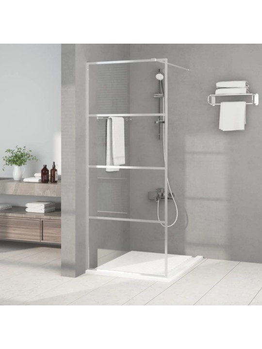 Sprchová zástěna walk-in stříbrná 80 x 195 cm čiré esg sklo