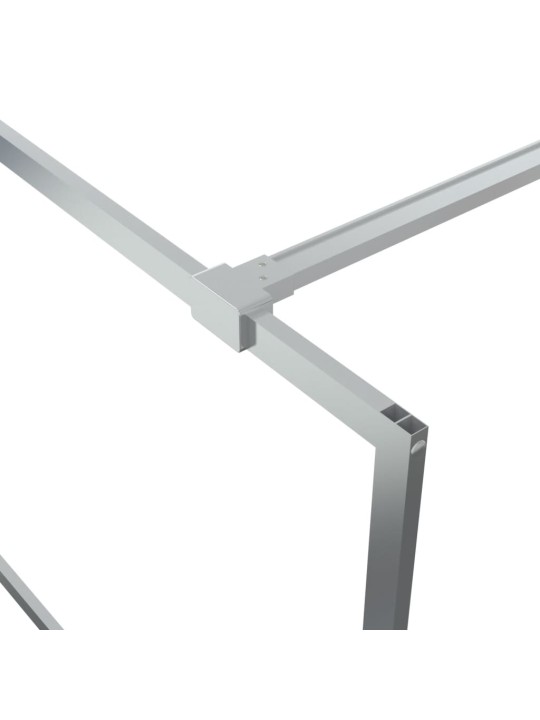 Sprchová zástěna walk-in stříbrná 100 x 195 cm čiré ESG sklo