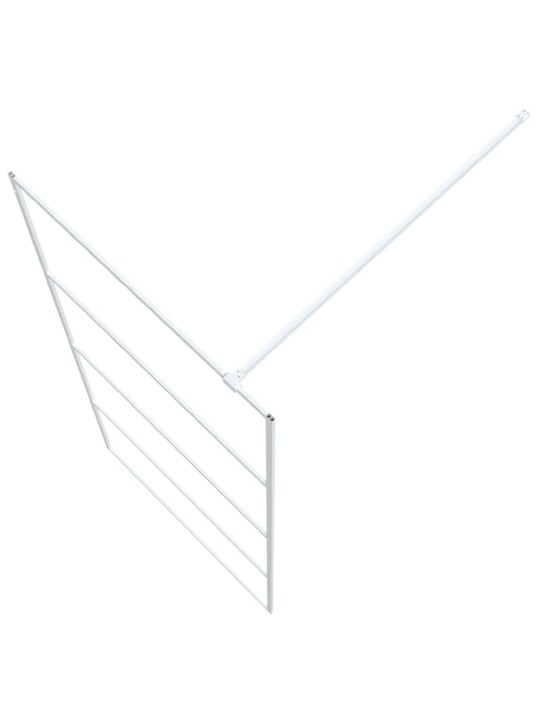 Sprchová zástěna walk-in bílá 90 x 195 cm čiré ESG sklo
