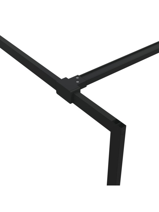Sprchová zástěna walk-in černá 90 x 195 cm čiré esg sklo