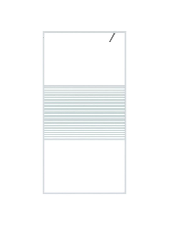 Sprchová zástěna walk-in bílá 100 x 195 cm čiré esg sklo