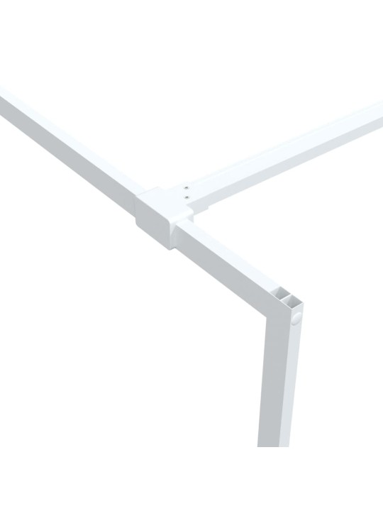 Sprchová zástěna walk-in bílá 100 x 195 cm čiré esg sklo