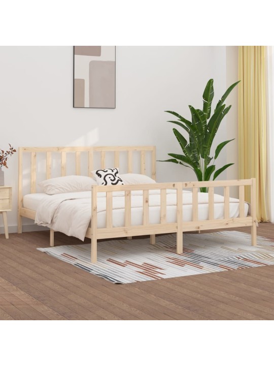 Rám postele masivní dřevo 200 x 200 cm
