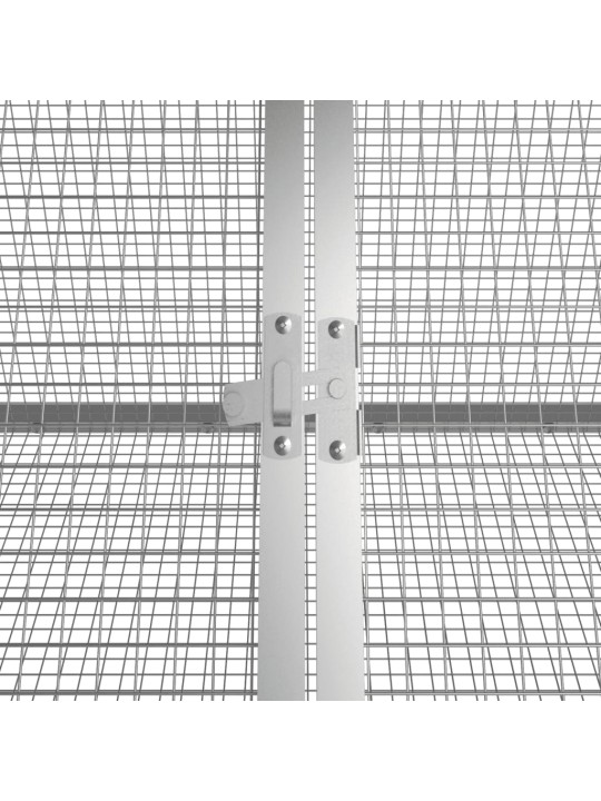 Klec pro králíky antracitová 504,5x80,5x71 cm pozinkovaná ocel