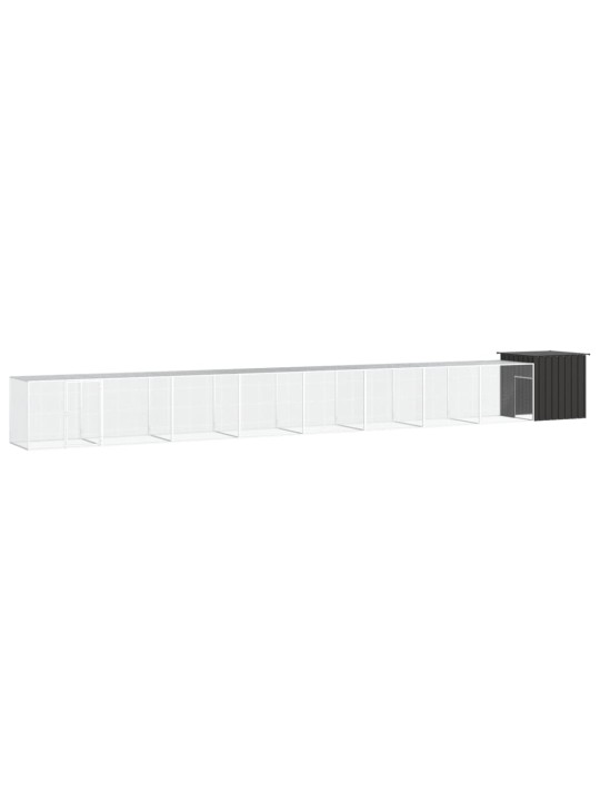 Klec pro kuřata antracitová 900 x 91 x 100 cm pozinkovaná ocel