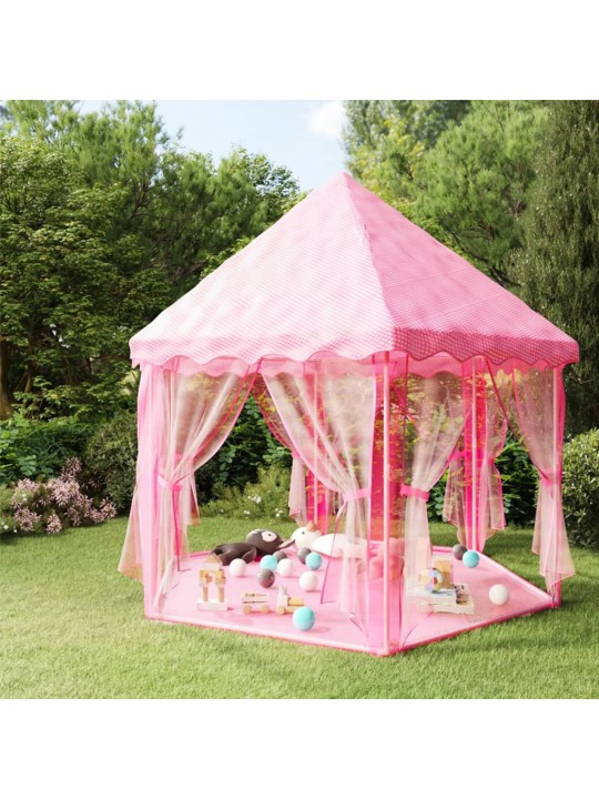 Princeznovský stan na hraní s 250 míčky růžový 133 x 140 cm