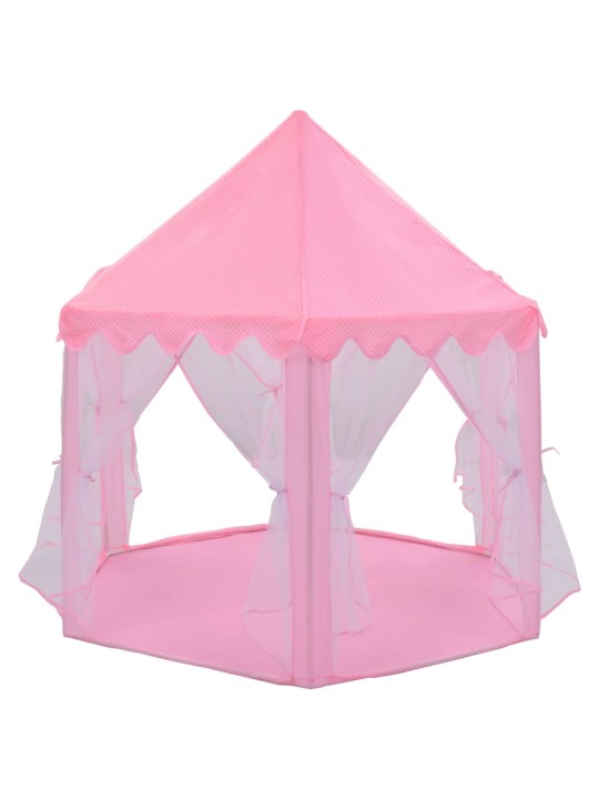 Princeznovský stan na hraní s 250 míčky růžový 133 x 140 cm