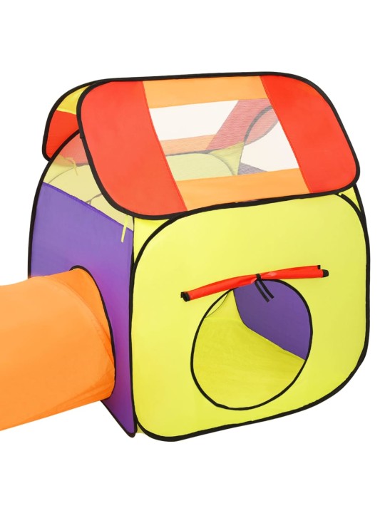 Dětský stan na hraní s 250 míčky vícebarevný 338 x 123 x 111 cm