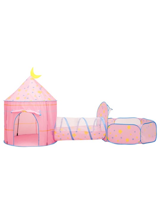 Dětský stan na hraní s 250 míčky růžový 301 x 120 x 128 cm