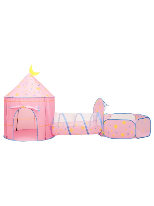 Dětský stan na hraní s 250 míčky růžový 301 x 120 x 128 cm