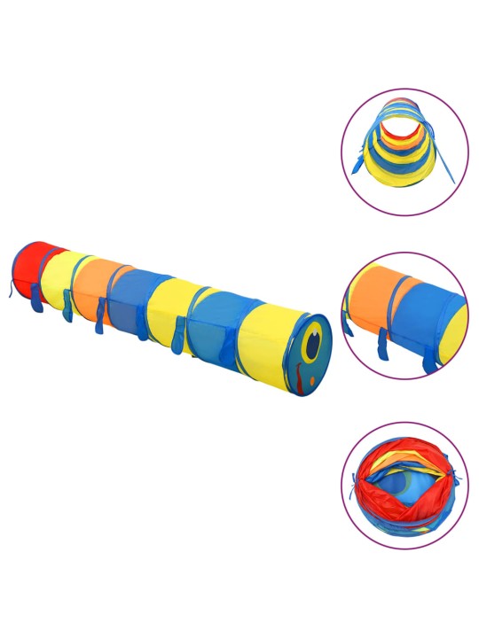 Dětský tunel na hraní s 250 míčky vícebarevný 245 cm polyester