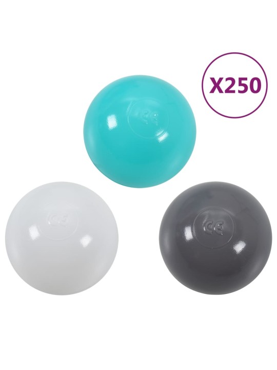Dětský tunel na hraní s 250 míčky vícebarevný 245 cm polyester